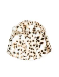 Leopard Print Collared Faux Fur Wrap - 2