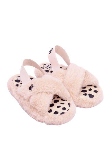 Barbie Girls Faux Fur Slip-on Slippers