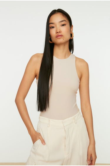 Bodysuit - Beige - Slim fit