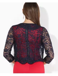 All Over Lace Open Evening Shrug - 2