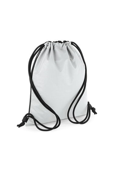 BagBase Unisex Reflective Gymsac - Silver Reflective