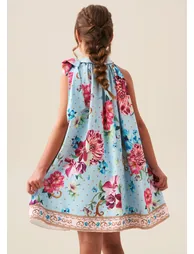 Amelia Print Bow Swing Dress - Multi - 2