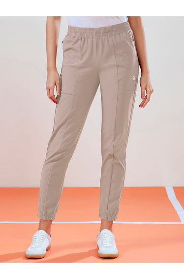 Women Solid Cuffed Joggers