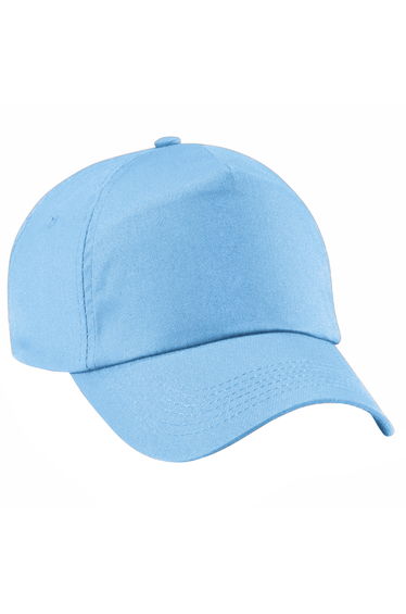 Beechfield Unisex Plain Original 5 Panel Baseball Cap - Sky Blue