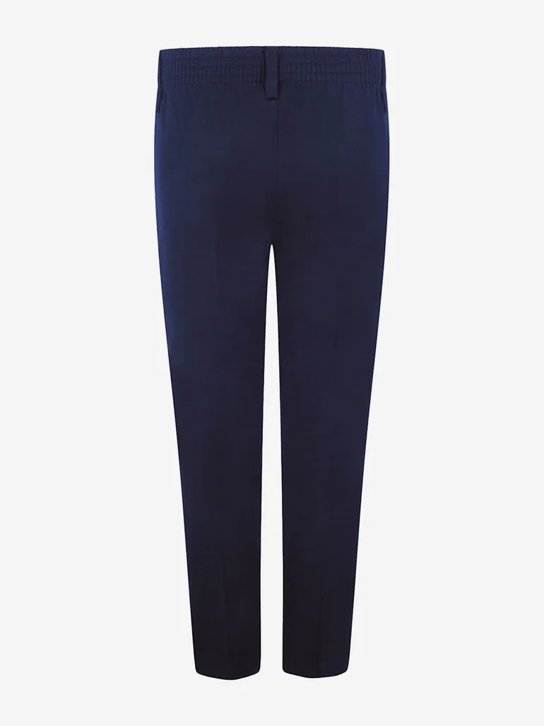 Boys School Standard Fit Trousers in Navy - 1