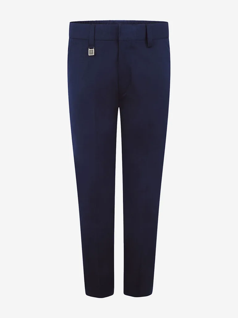 Boys School Standard Fit Trousers in Navy