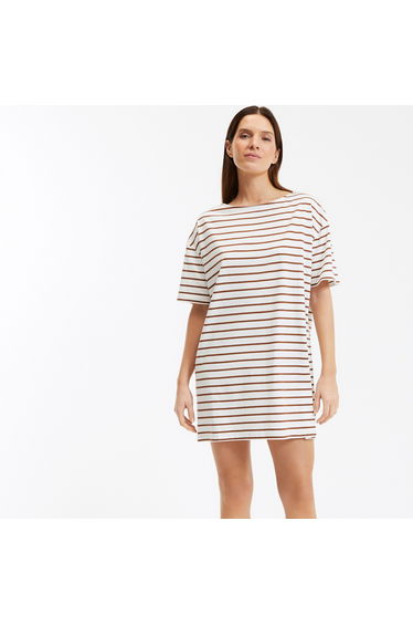 Striped Cotton Nightshirt