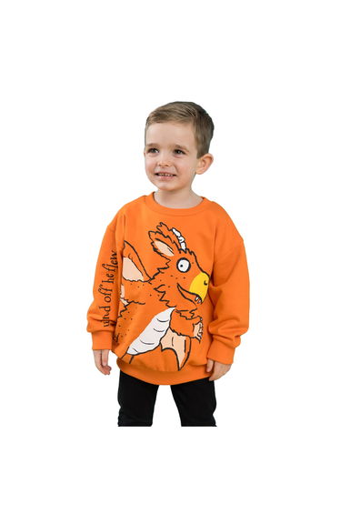 Zog Childrens/Kids Character Cotton Sweatshirt - Orange