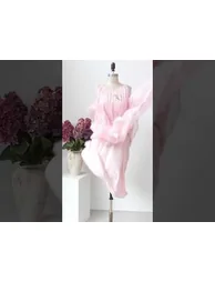 فستان شيك ويش أسود ماكسي على شكل حرف A بطبعة أزهار - 12