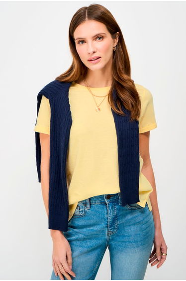 Perfect Crew Slub T-Shirt Yellow