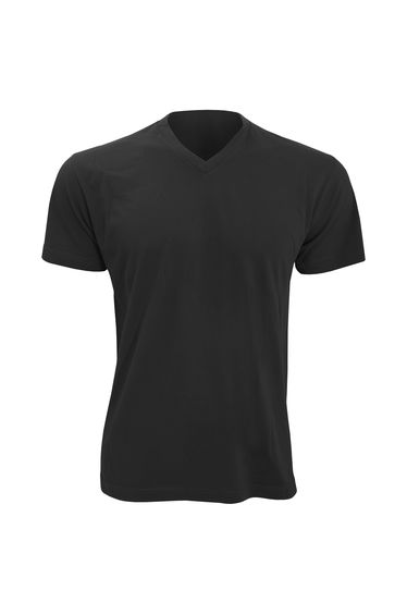 SOLS Mens Victory V Neck Short Sleeve T-Shirt - Deep Black