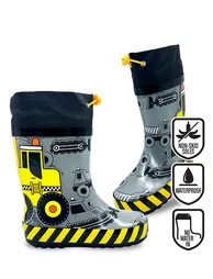 Construction Vehicles Boys' Rain Boots - 4