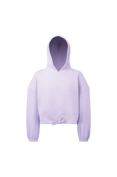 TriDri Womens/Ladies Cropped Oversize Hoodie - Lilac