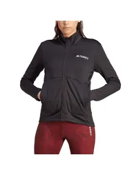 Women's adidas Terrex Multi Light Fleece Full-Zip Jacket in Black - 4