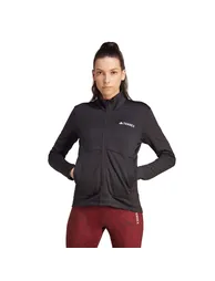 Women's adidas Terrex Multi Light Fleece Full-Zip Jacket in Black - 1