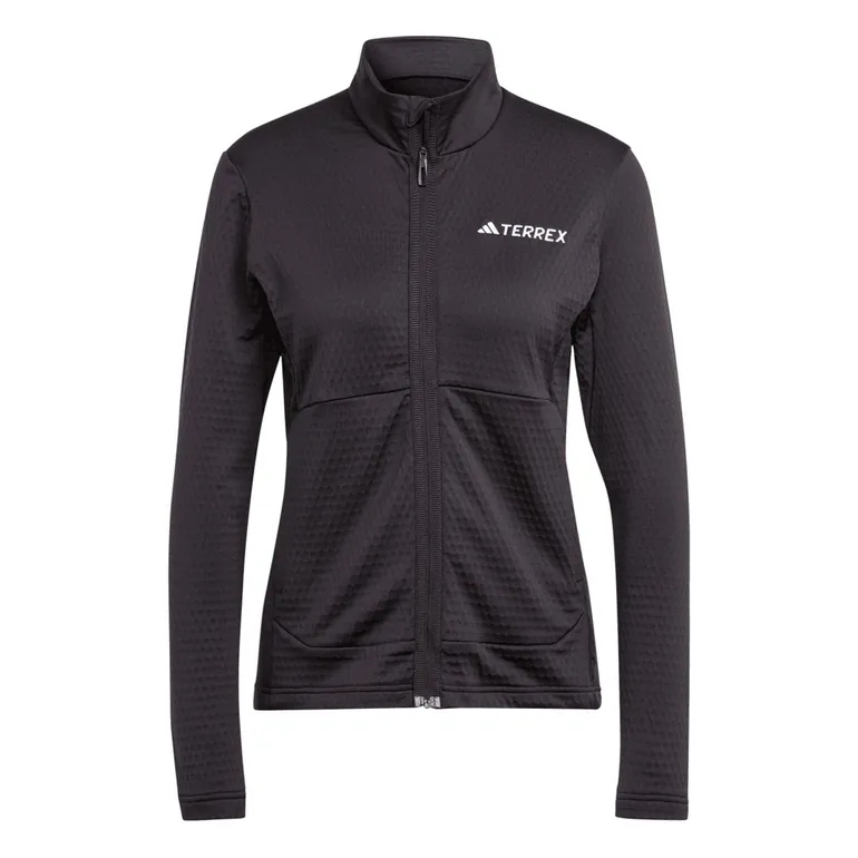 Women's adidas Terrex Multi Light Fleece Full-Zip Jacket in Black - 2