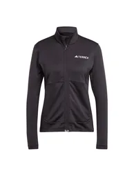 Women's adidas Terrex Multi Light Fleece Full-Zip Jacket in Black - 2