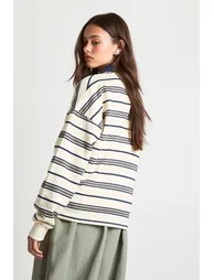 سويتشيرت بوهو متعدد الالوان بأكمام طويلة - 2