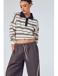 سويتشيرت بوهو متعدد الالوان بأكمام طويلة - 1