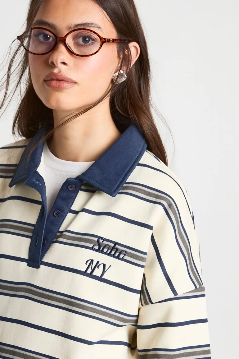 سويتشيرت بوهو متعدد الالوان بأكمام طويلة - 3