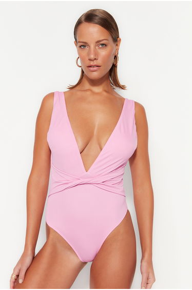 Swimsuit - Pink - Plain