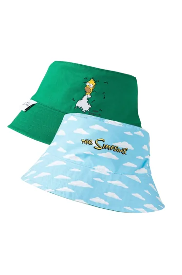The Simpsons Mens Reversible Bucket Hat - Multicoloured