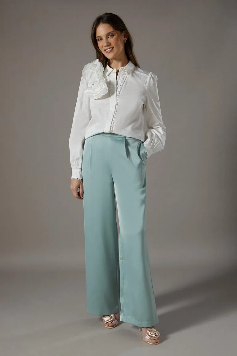 قميص كوست فاشن أبيض بأكمام طويلة - 1