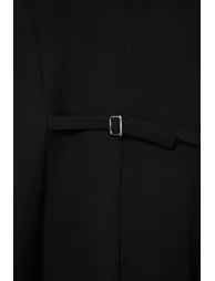 Black Woven Plus Size Dress - 3