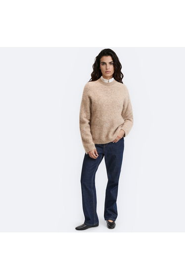 Signatures Azelie Alpaca Blend Brushed Crew Neck Jumper/Sweater