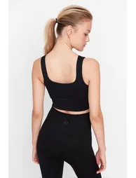 Sports Bra - Black - Plain - 4