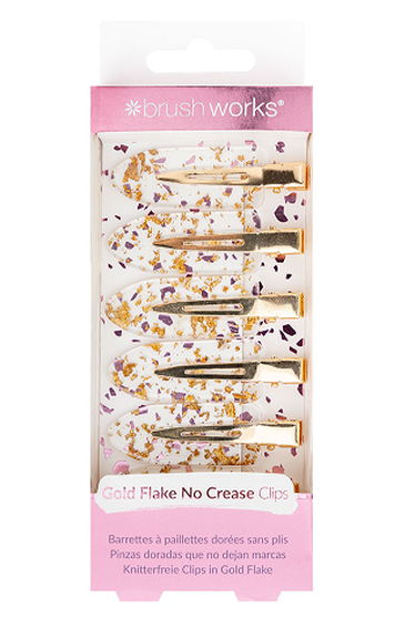 Brushworks Gold Flake No Crease Clips