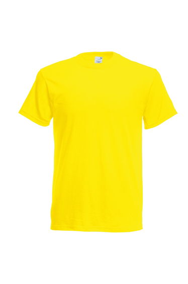 Fruit Of The Loom Mens Original Short Sleeve T-Shirt - Yellow