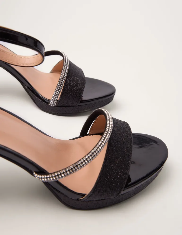 Glitter Diamante Heels - 3