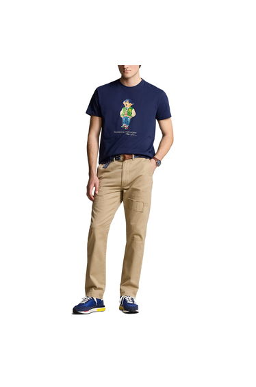Men's Polo Ralph Lauren Classic-Fit Polo Bear Jersey T-Shirt in Blue