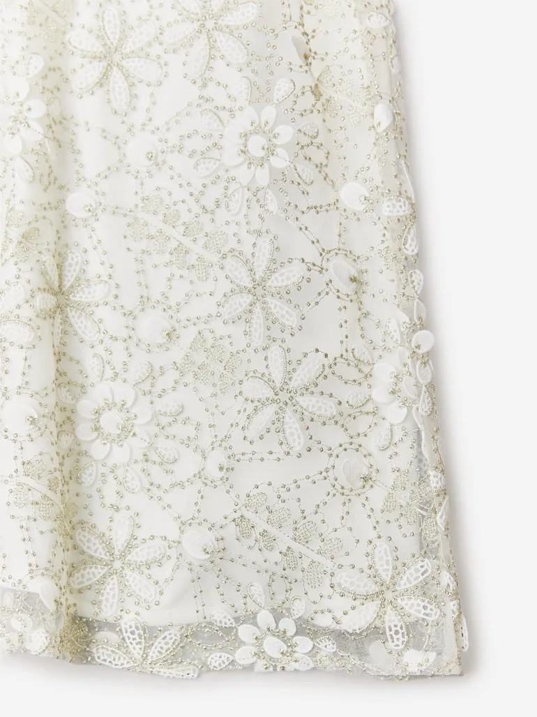 bcbg ivory lace dress Vintage Ivory Lace Mini Dress BCBGMAXAZRIA
