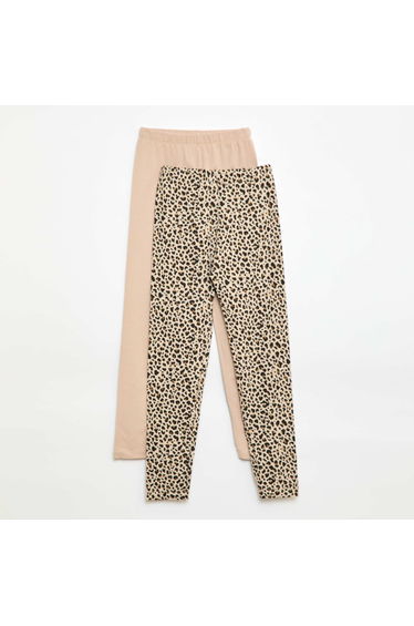2-Pack of Long Leggings BEIGE