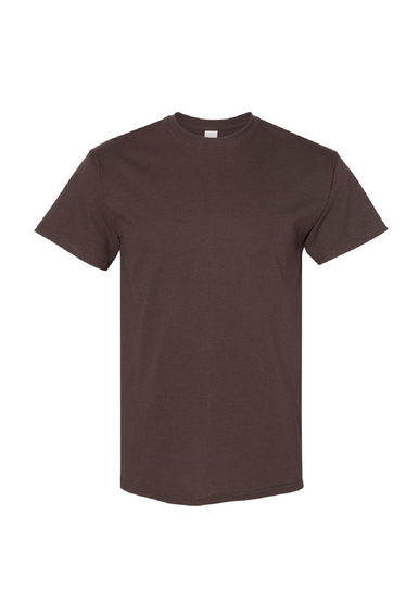 Gildan Mens Heavy Cotton Short Sleeve T-Shirt - Dark Chocolate