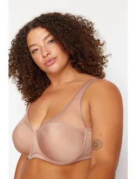 Mink Mesh Detailed Covered Contouring Bra - 2