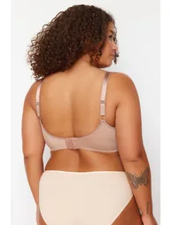 Mink Mesh Detailed Covered Contouring Bra - 4