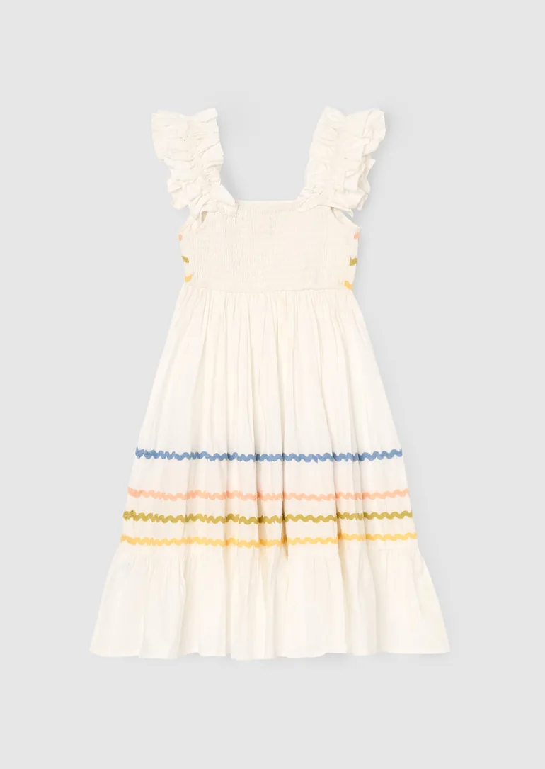 Monique Ric Rac Detail Dress - 5
