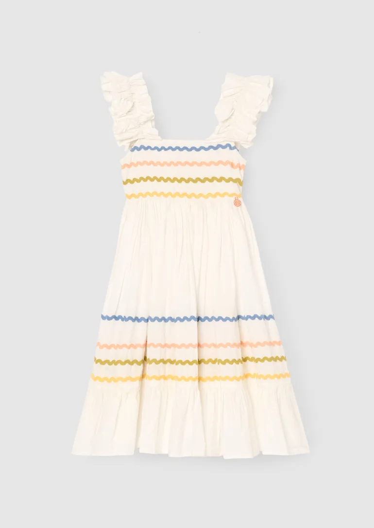 Monique Ric Rac Detail Dress - 4