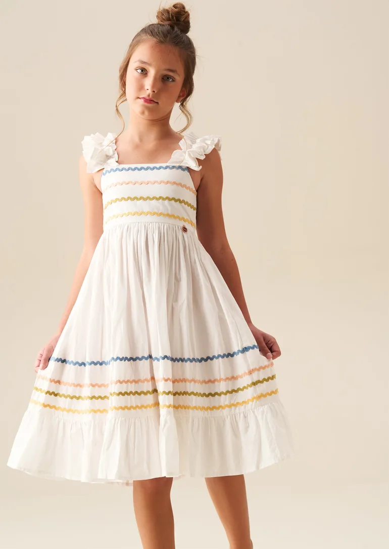 Monique Ric Rac Detail Dress