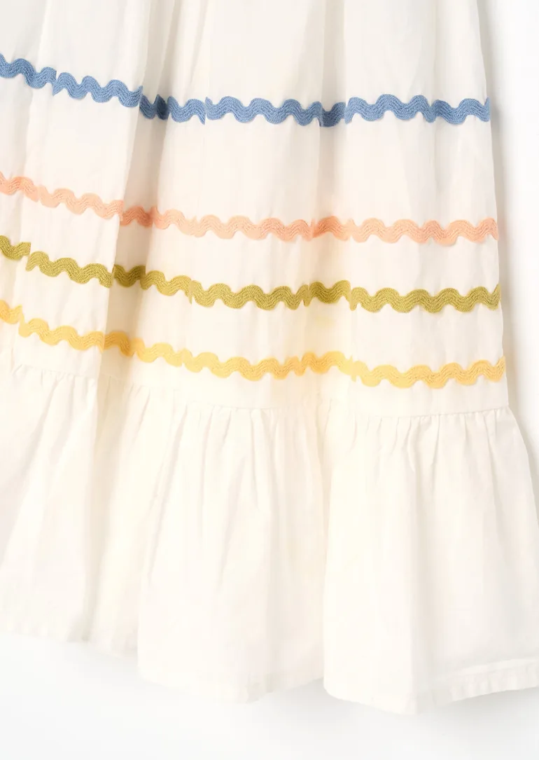 Monique Ric Rac Detail Dress - 6