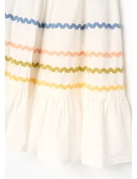 Monique Ric Rac Detail Dress - 6