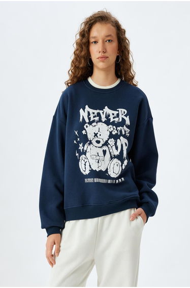 Navy Blue Women's Sweatshirt