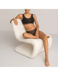 Laced Tulle Non-Underwired Sports Bralette - 6