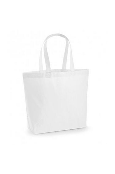 Westford Mill Premium Cotton Maxi Tote Bag - White