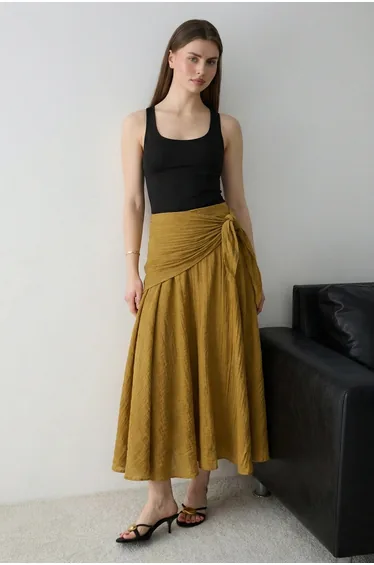 Oil Green Skirt Twoss26Et00196