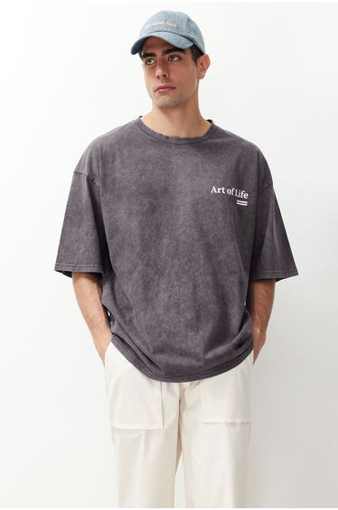 T-Shirt - Gray - Oversize