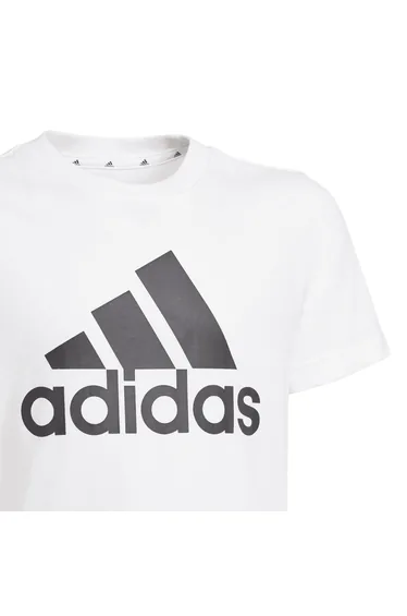 Boy's adidas Essentials Big Logo T-Shirt in White